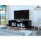Tuhome Prana Tv Stand fot TV's up 60 in. Four Shelves, Two Cabinets With Single Door, Black RLW5600 - alternate 7